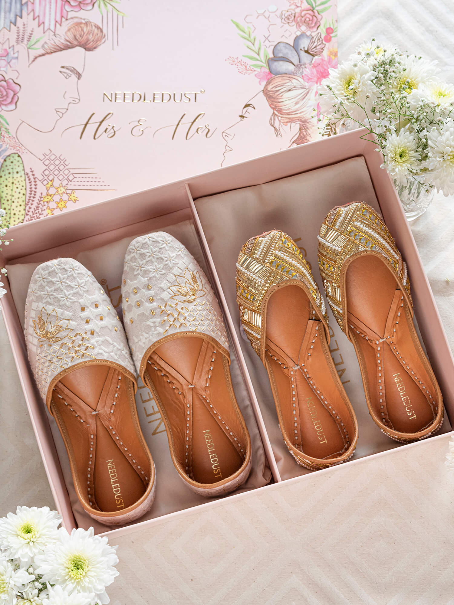 Gift Set His Her Gifts Luxury Juttis Gift Set Needledust