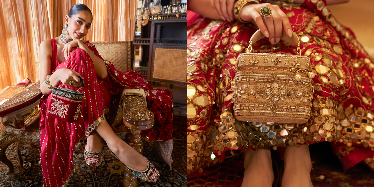 The Final Bridal Touch: Coordinated Juttis & Purses
