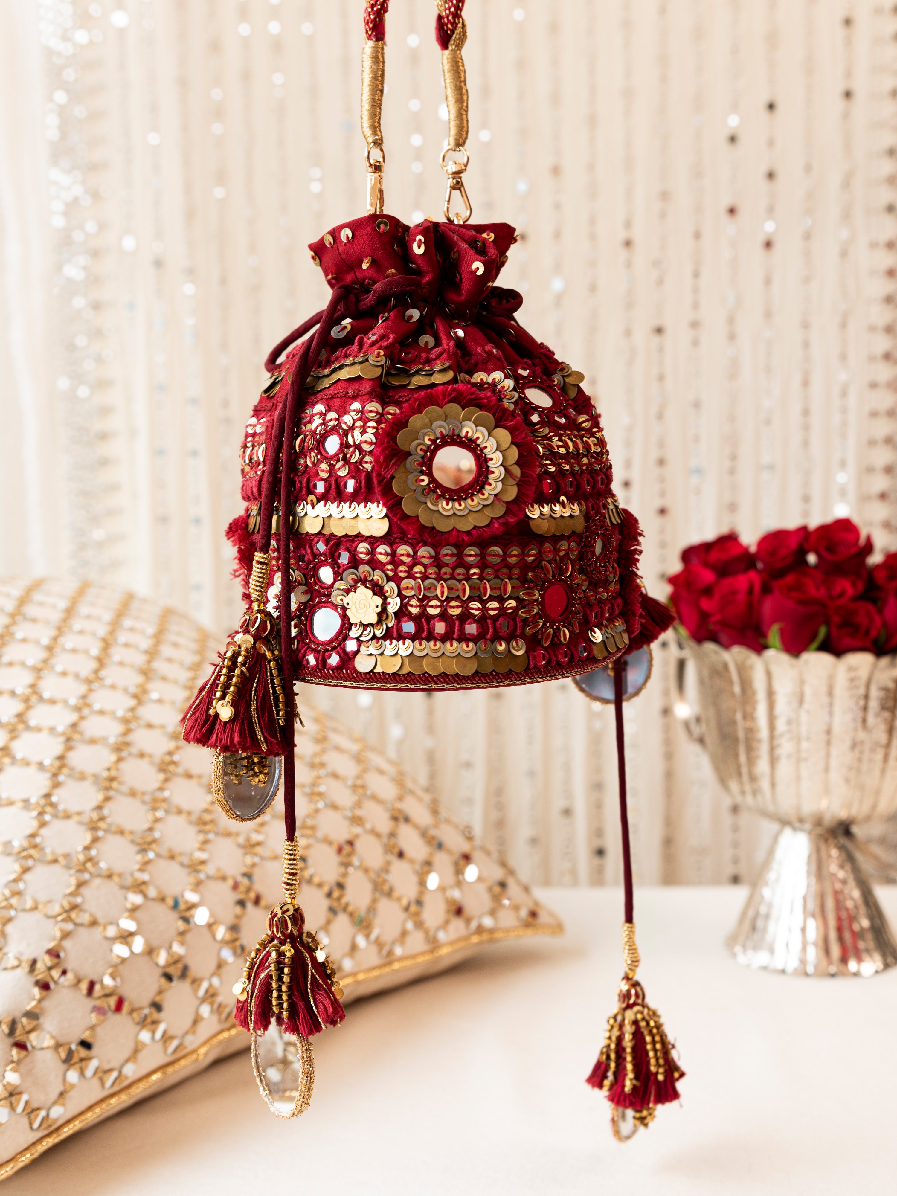 Laila- Deep Red (Purse)