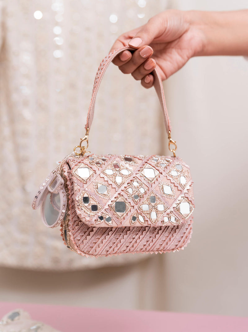 Buy Small Pink Crossbody Bag for Teens - Girls Fashion Cell phone Purse  Teen Girls Tweed Princess Shoulder Purse with Pearls, Small Pink at  Amazon.in