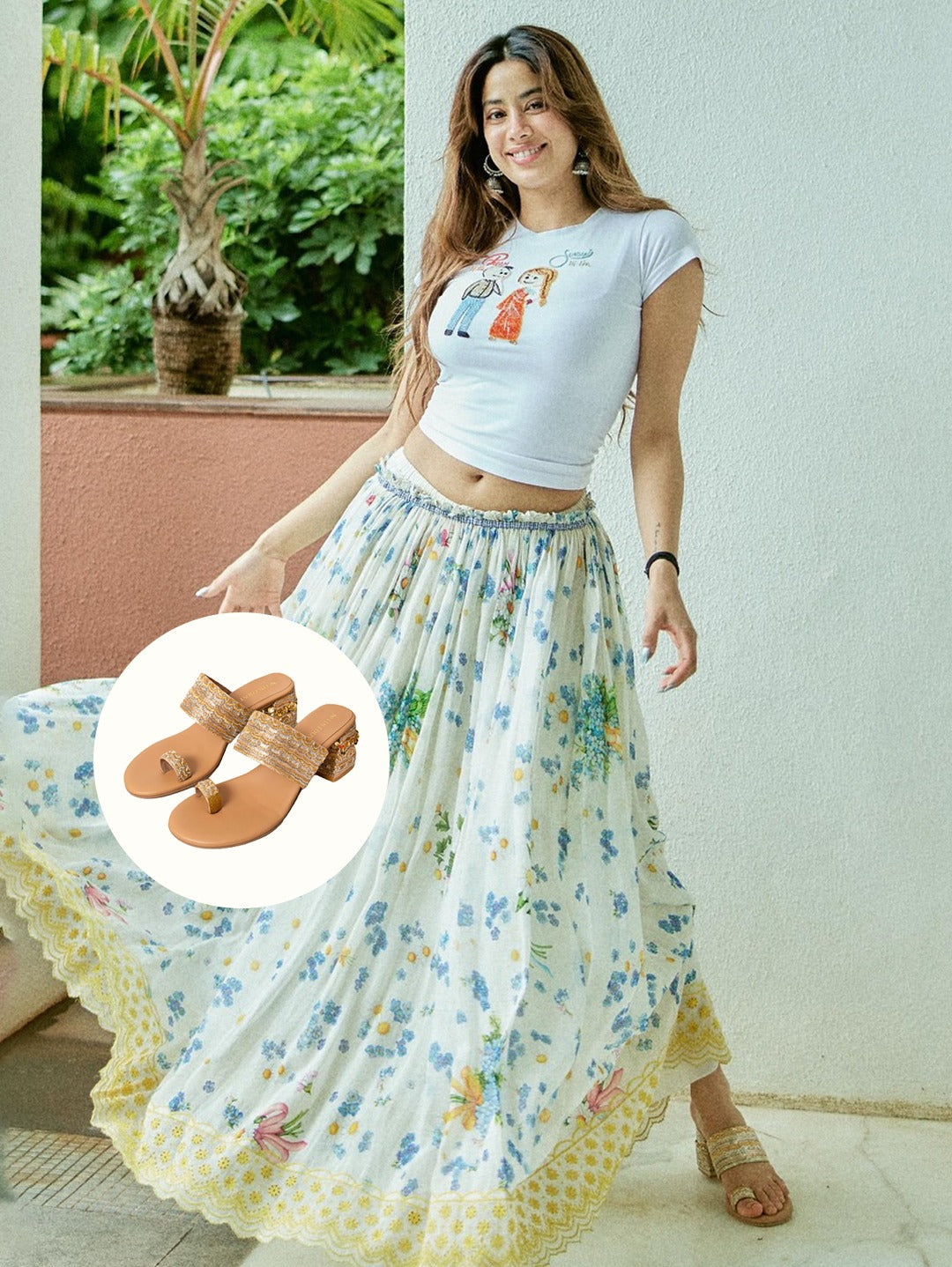 Celeb Style - Jahnvi Kapoor in vanna (Heel)