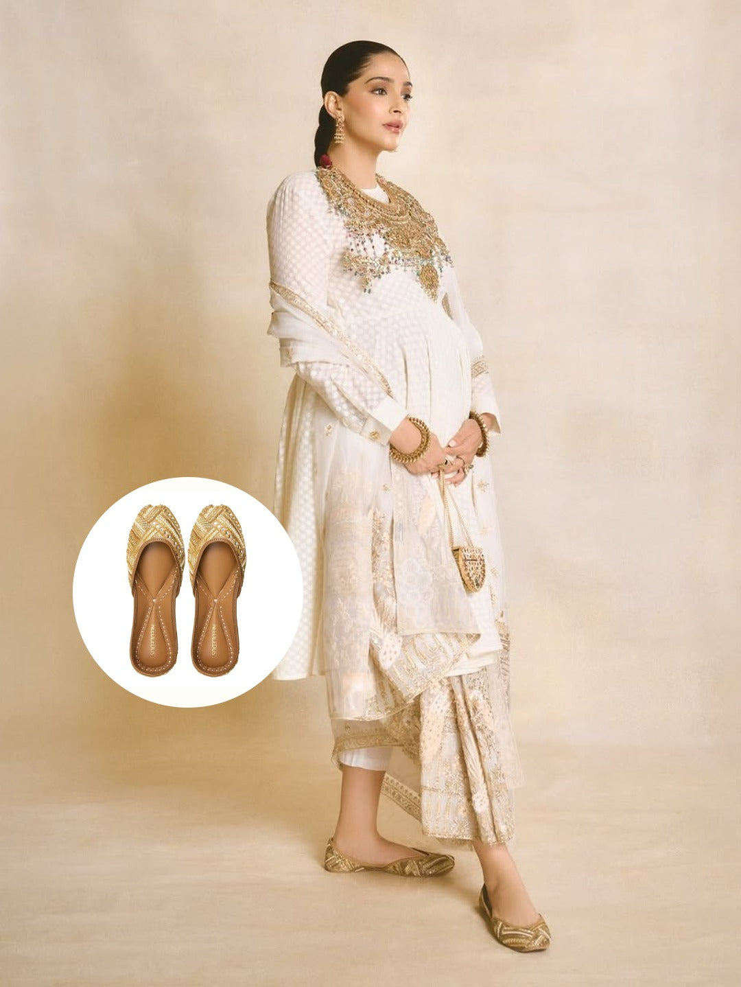 Celeb Style - Sonam Kapoor in Illuminare (Jutti)